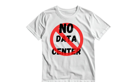 NO DATA CENTER WHITE SHIRT